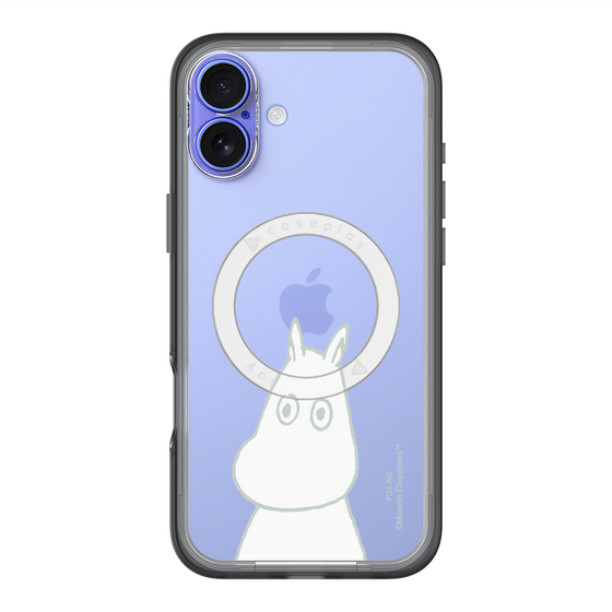 スリムプロテクションプレミアムケース with MagSafe［ MOOMIN - Troubled face ］