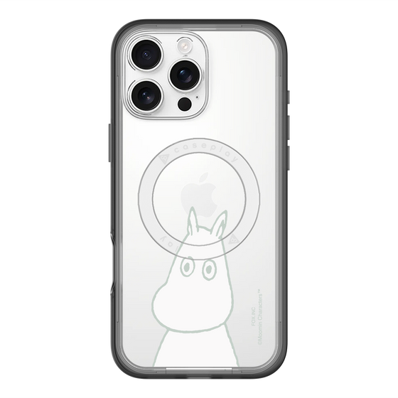 スリムプロテクションプレミアムケース with MagSafe［ MOOMIN - Troubled face ］