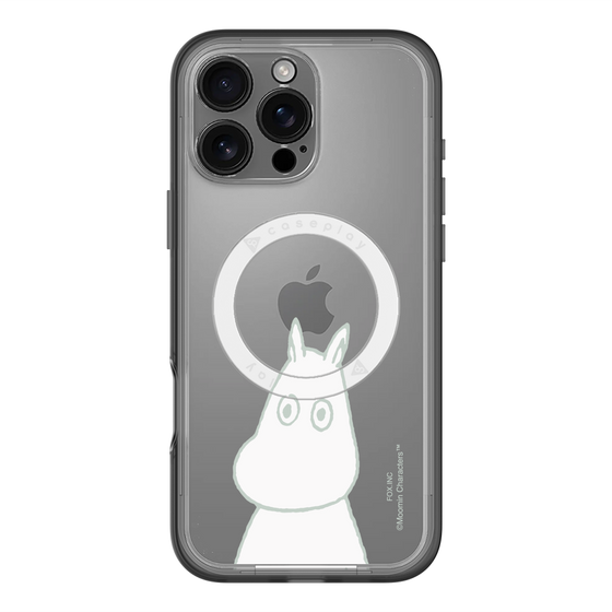 スリムプロテクションプレミアムケース with MagSafe［ MOOMIN - Troubled face ］