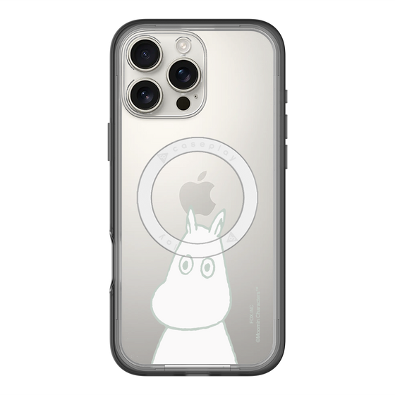 スリムプロテクションプレミアムケース with MagSafe［ MOOMIN - Troubled face ］