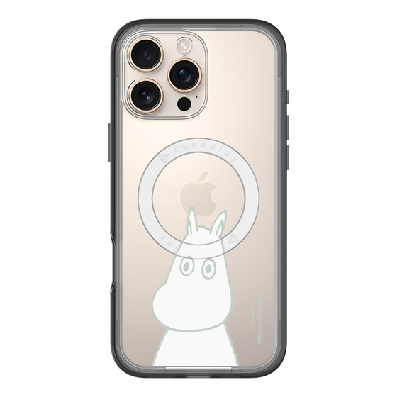 スリムプロテクションプレミアムケース with MagSafe［ MOOMIN - Troubled face ］