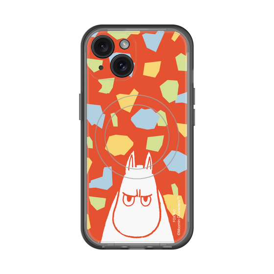 スリムプロテクションプレミアムケース with MagSafe［ MOOMIN - Angry face - color ］