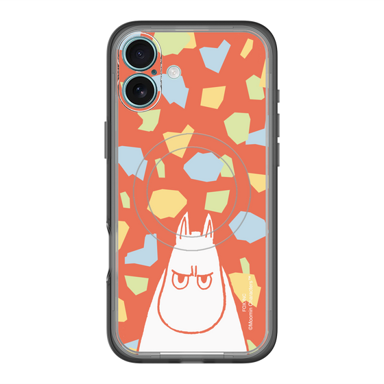 スリムプロテクションプレミアムケース with MagSafe［ MOOMIN - Angry face - color ］