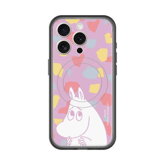 スリムプロテクションプレミアムケース with MagSafe［ MOOMIN - Fearful face - color ］