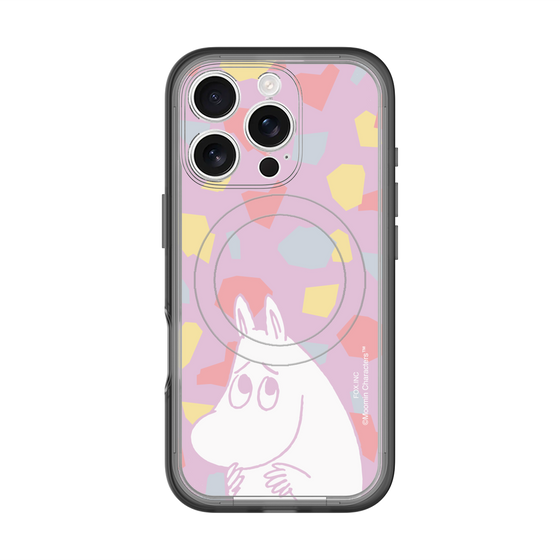 スリムプロテクションプレミアムケース with MagSafe［ MOOMIN - Fearful face - color ］