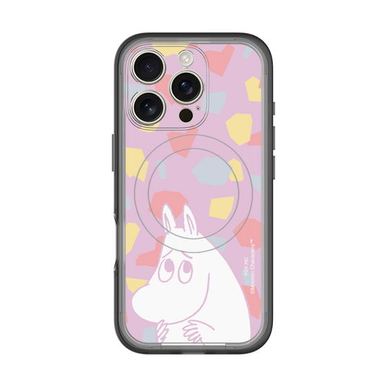 スリムプロテクションプレミアムケース with MagSafe［ MOOMIN - Fearful face - color ］