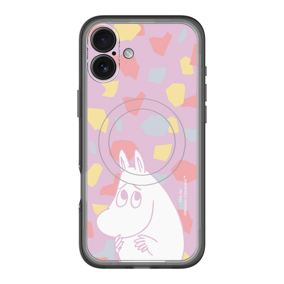 スリムプロテクションプレミアムケース with MagSafe［ MOOMIN - Fearful face - color ］