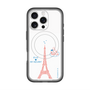 スリムプロテクションプレミアムケース with MagSafe［ ELLE×マイメロディ＆クロミ - ハートのタワー - ホワイト ］