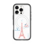 スリムプロテクションプレミアムケース with MagSafe［ ELLE×マイメロディ＆クロミ - ハートのタワー - ホワイト ］