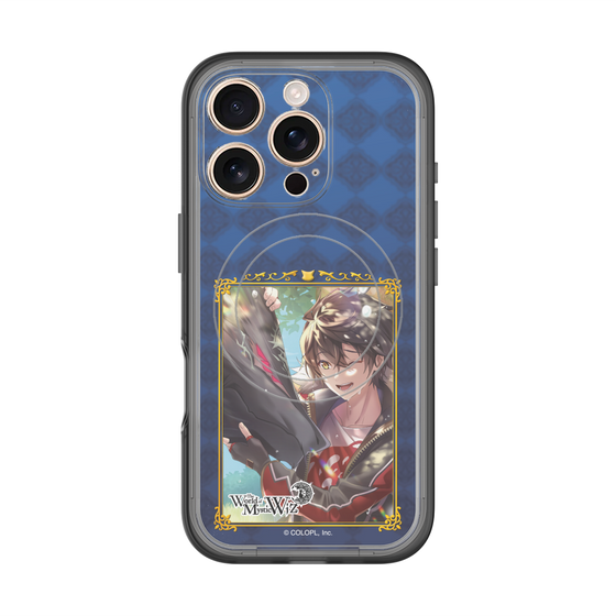 スリムプロテクションプレミアムケース with MagSafe［ クイズRPG 魔法使いと黒猫のウィズ - キワム＆アウデアムス ］