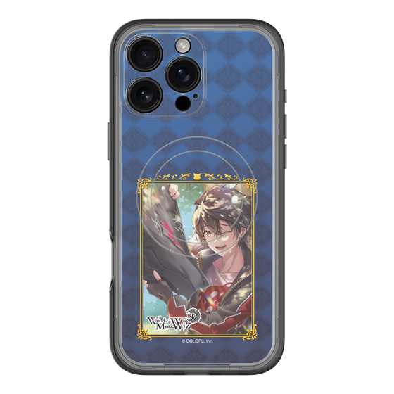 スリムプロテクションプレミアムケース with MagSafe［ クイズRPG 魔法使いと黒猫のウィズ - キワム＆アウデアムス ］