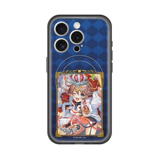 スリムプロテクションプレミアムケース with MagSafe［ クイズRPG 魔法使いと黒猫のウィズ - アレスちゃん ］
