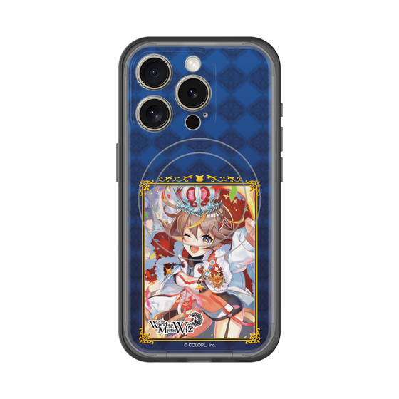 スリムプロテクションプレミアムケース with MagSafe［ クイズRPG 魔法使いと黒猫のウィズ - アレスちゃん ］