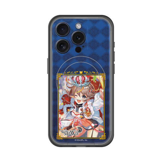 スリムプロテクションプレミアムケース with MagSafe［ クイズRPG 魔法使いと黒猫のウィズ - アレスちゃん ］
