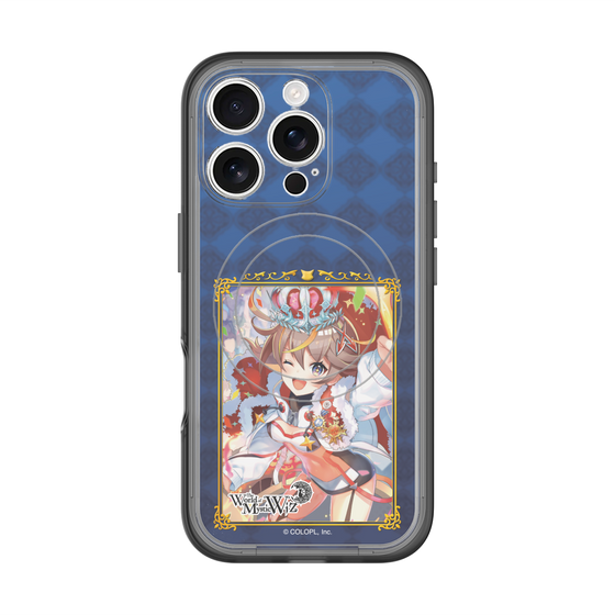 スリムプロテクションプレミアムケース with MagSafe［ クイズRPG 魔法使いと黒猫のウィズ - アレスちゃん ］