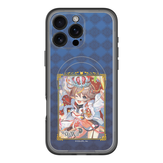 スリムプロテクションプレミアムケース with MagSafe［ クイズRPG 魔法使いと黒猫のウィズ - アレスちゃん ］