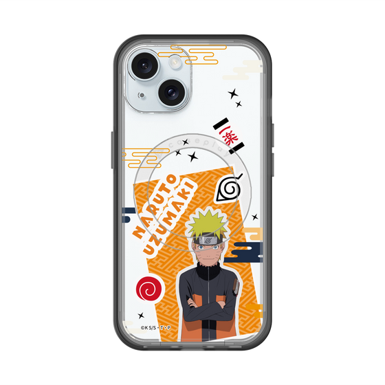 スリムプロテクションプレミアムケース with MagSafe［ NARUTO -ナルト- 疾風伝 - ステッカー - うずまきナルト ］