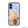 スリムプロテクションプレミアムケース with MagSafe［ NARUTO -ナルト- 疾風伝 - ステッカー - うずまきナルト ］