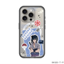 スリムプロテクションプレミアムケース with MagSafe［ NARUTO -ナルト- 疾風伝 - ステッカー - うちはサスケ ］