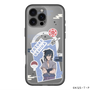 スリムプロテクションプレミアムケース with MagSafe［ NARUTO -ナルト- 疾風伝 - ステッカー - うちはサスケ ］