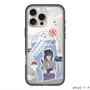 スリムプロテクションプレミアムケース with MagSafe［ NARUTO -ナルト- 疾風伝 - ステッカー - うちはサスケ ］