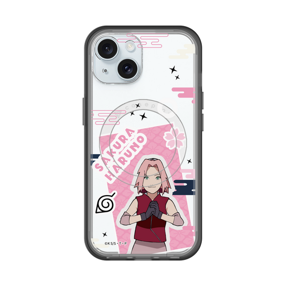 スリムプロテクションプレミアムケース with MagSafe［ NARUTO -ナルト- 疾風伝 - ステッカー - 春野サクラ ］