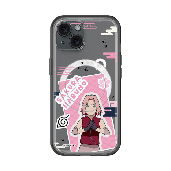 スリムプロテクションプレミアムケース with MagSafe［ NARUTO -ナルト- 疾風伝 - ステッカー - 春野サクラ ］