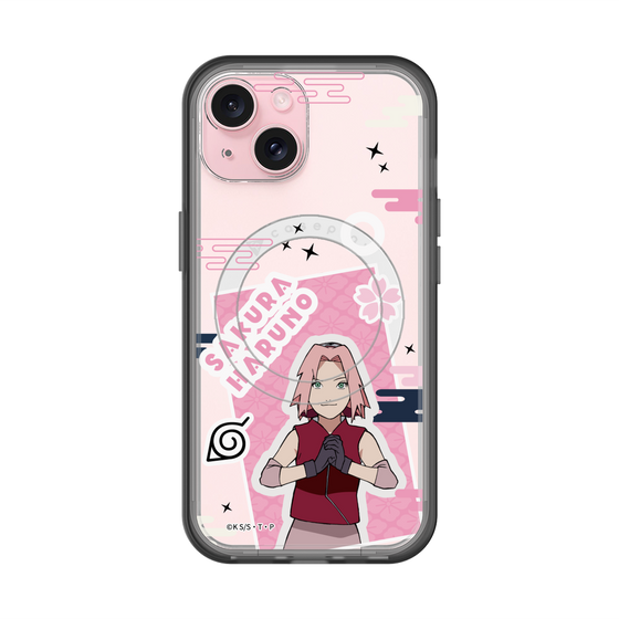 スリムプロテクションプレミアムケース with MagSafe［ NARUTO -ナルト- 疾風伝 - ステッカー - 春野サクラ ］
