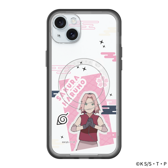 スリムプロテクションプレミアムケース with MagSafe［ NARUTO-ナルト- 疾風伝 - ステッカー - 春野サクラ ］