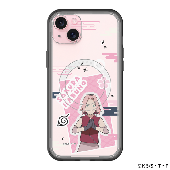 スリムプロテクションプレミアムケース with MagSafe［ NARUTO -ナルト- 疾風伝 - ステッカー - 春野サクラ ］