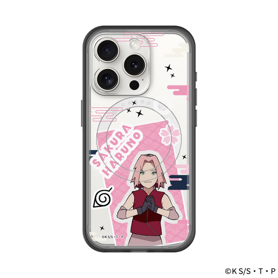 スリムプロテクションプレミアムケース with MagSafe［ NARUTO-ナルト- 疾風伝 - ステッカー - 春野サクラ ］