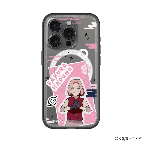 スリムプロテクションプレミアムケース with MagSafe［ NARUTO -ナルト- 疾風伝 - ステッカー - 春野サクラ ］