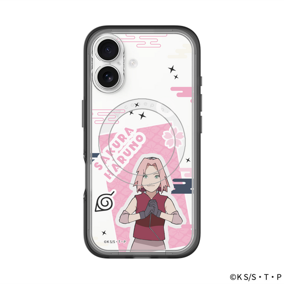 スリムプロテクションプレミアムケース with MagSafe［ NARUTO-ナルト- 疾風伝 - ステッカー - 春野サクラ ］