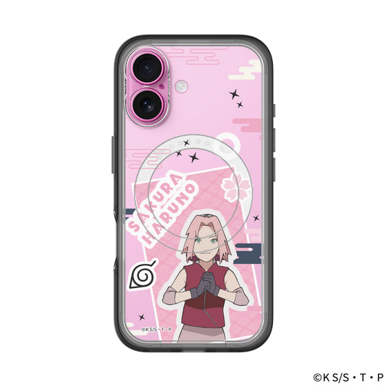 スリムプロテクションプレミアムケース with MagSafe［ NARUTO -ナルト- 疾風伝 - ステッカー - 春野サクラ ］