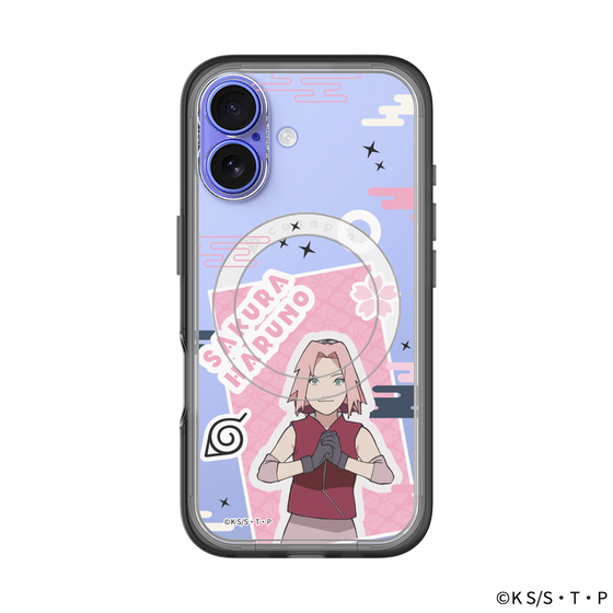 スリムプロテクションプレミアムケース with MagSafe［ NARUTO -ナルト- 疾風伝 - ステッカー - 春野サクラ ］