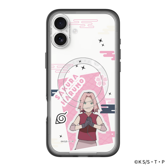スリムプロテクションプレミアムケース with MagSafe［ NARUTO-ナルト- 疾風伝 - ステッカー - 春野サクラ ］