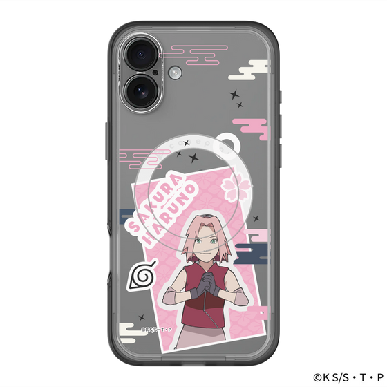 スリムプロテクションプレミアムケース with MagSafe［ NARUTO -ナルト- 疾風伝 - ステッカー - 春野サクラ ］