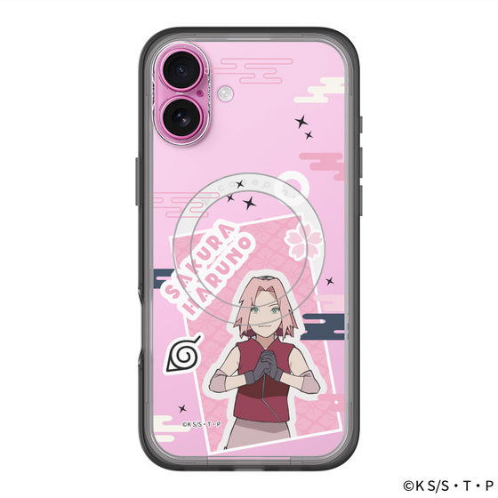 スリムプロテクションプレミアムケース with MagSafe［ NARUTO -ナルト- 疾風伝 - ステッカー - 春野サクラ ］