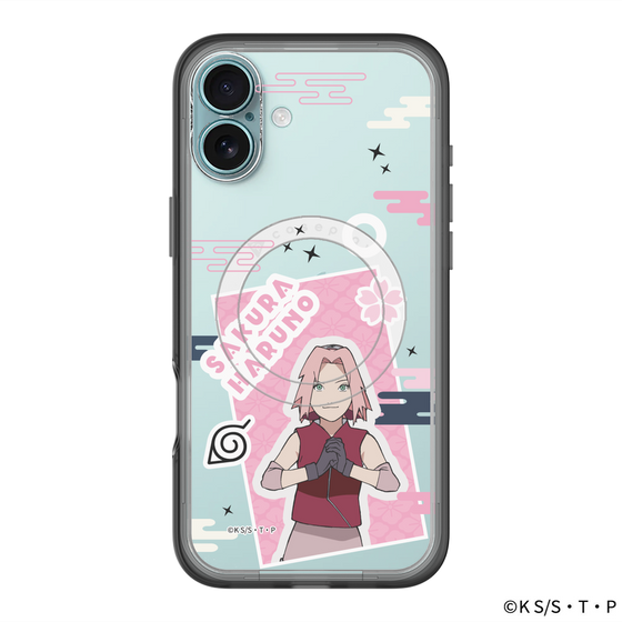 スリムプロテクションプレミアムケース with MagSafe［ NARUTO -ナルト- 疾風伝 - ステッカー - 春野サクラ ］