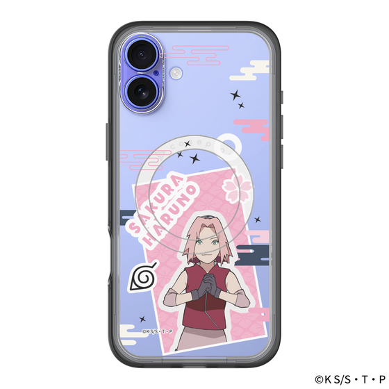 スリムプロテクションプレミアムケース with MagSafe［ NARUTO -ナルト- 疾風伝 - ステッカー - 春野サクラ ］
