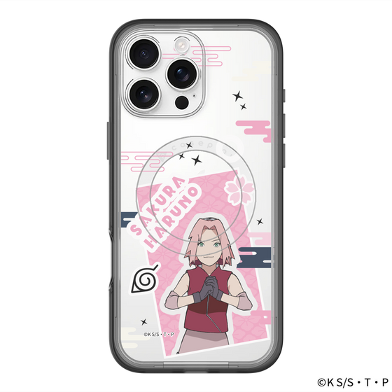 スリムプロテクションプレミアムケース with MagSafe［ NARUTO-ナルト- 疾風伝 - ステッカー - 春野サクラ ］