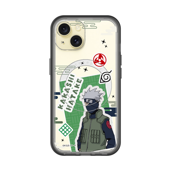 スリムプロテクションプレミアムケース with MagSafe［ NARUTO -ナルト- 疾風伝 - ステッカー - はたけカカシ ］