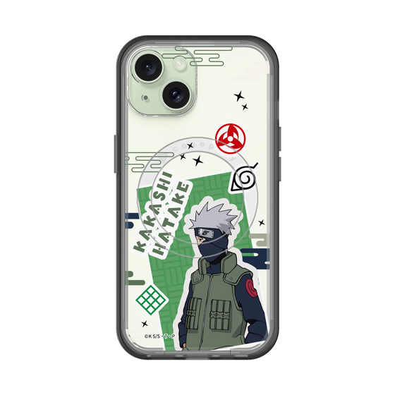 スリムプロテクションプレミアムケース with MagSafe［ NARUTO -ナルト- 疾風伝 - ステッカー - はたけカカシ ］