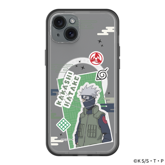 スリムプロテクションプレミアムケース with MagSafe［ NARUTO -ナルト- 疾風伝 - ステッカー - はたけカカシ ］