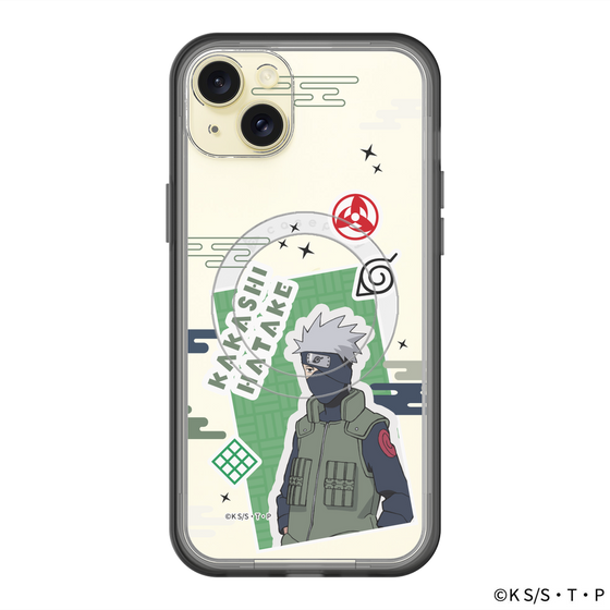 スリムプロテクションプレミアムケース with MagSafe［ NARUTO -ナルト- 疾風伝 - ステッカー - はたけカカシ ］