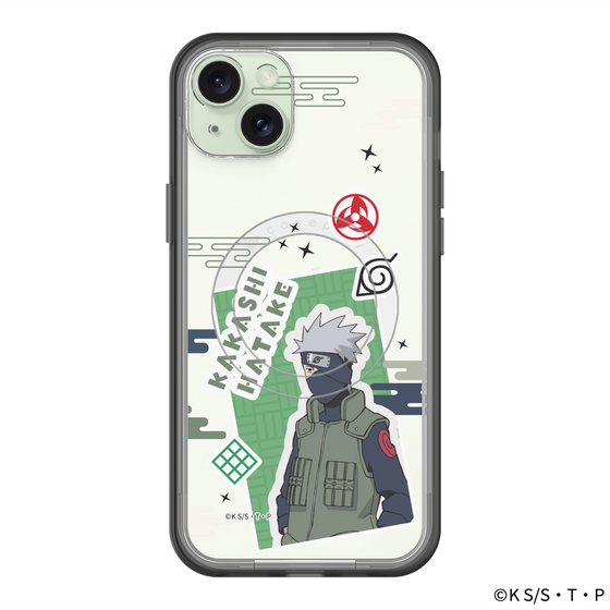スリムプロテクションプレミアムケース with MagSafe［ NARUTO -ナルト- 疾風伝 - ステッカー - はたけカカシ ］