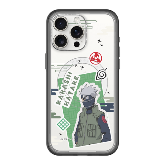 スリムプロテクションプレミアムケース with MagSafe［ NARUTO -ナルト- 疾風伝 - ステッカー - はたけカカシ ］