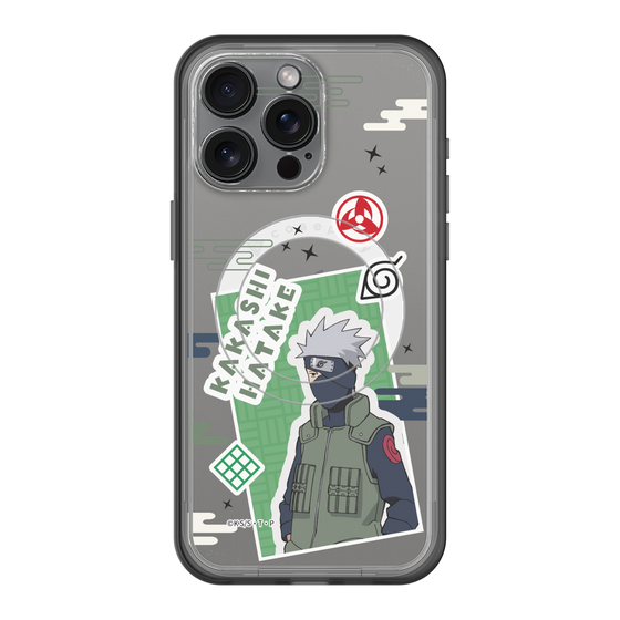 スリムプロテクションプレミアムケース with MagSafe［ NARUTO -ナルト- 疾風伝 - ステッカー - はたけカカシ ］