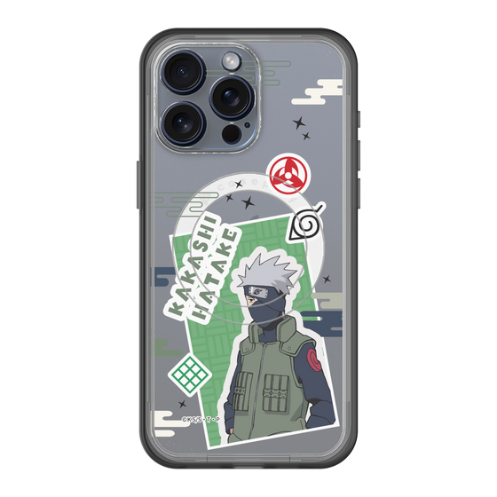 スリムプロテクションプレミアムケース with MagSafe［ NARUTO -ナルト- 疾風伝 - ステッカー - はたけカカシ ］