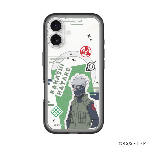 スリムプロテクションプレミアムケース with MagSafe［ NARUTO-ナルト- 疾風伝 - ステッカー - はたけカカシ ］